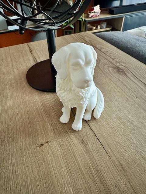 Golden Retriever assis – Statue décorative
