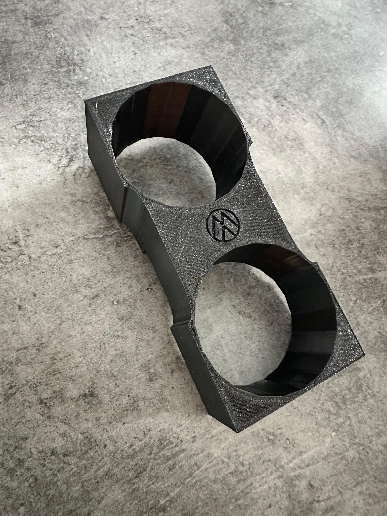 Insert porte-gobelet VW Golf V / VI – Double support – PETG – vue 2