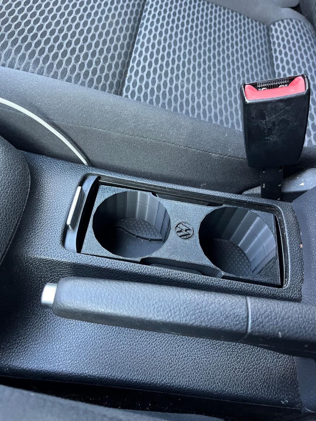 Insert porte-gobelet VW Golf V / VI – Double support – PETG