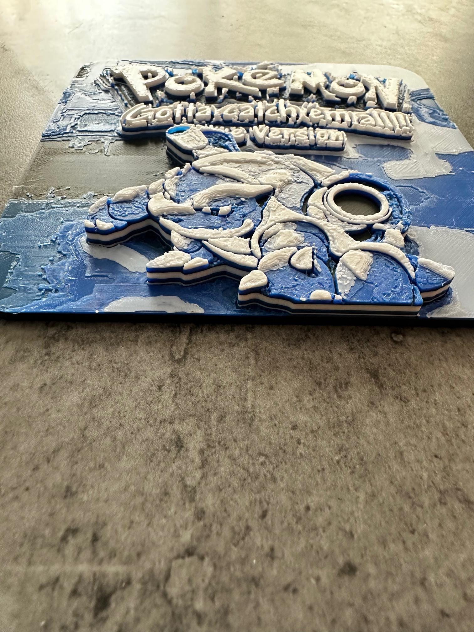 Plaque Murale Pokémon Blue Version – Décoration Gaming 3D – vue 2