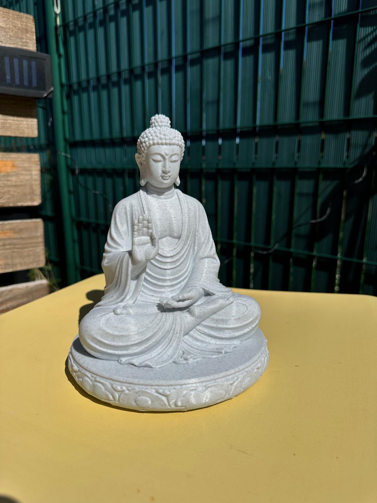 Bouddha méditation effet pierre – Statue décorative zen