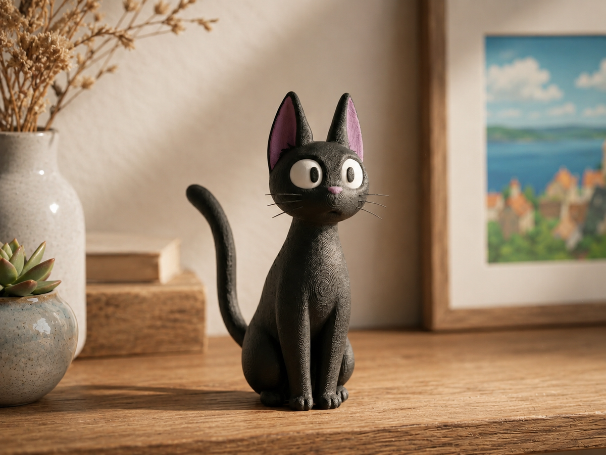 Chat noir kawaii – Figurine déco