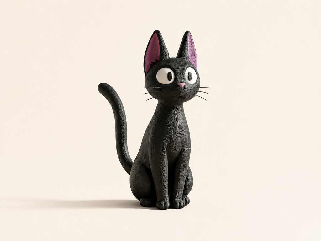 Chat noir kawaii – Figurine déco