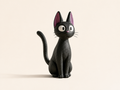 Chat noir kawaii – Figurine déco
