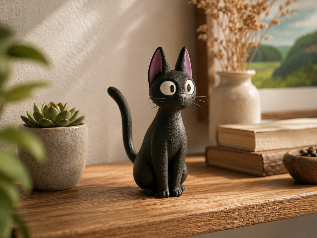 Chat noir kawaii – Figurine déco