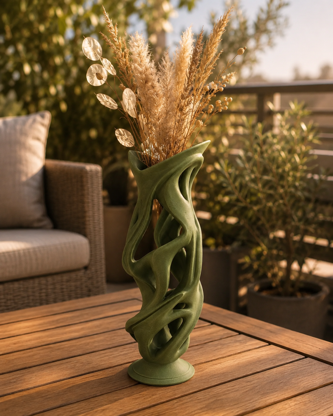 Vase Liane – Vase sculptural ajouré 20 ou 30 cm