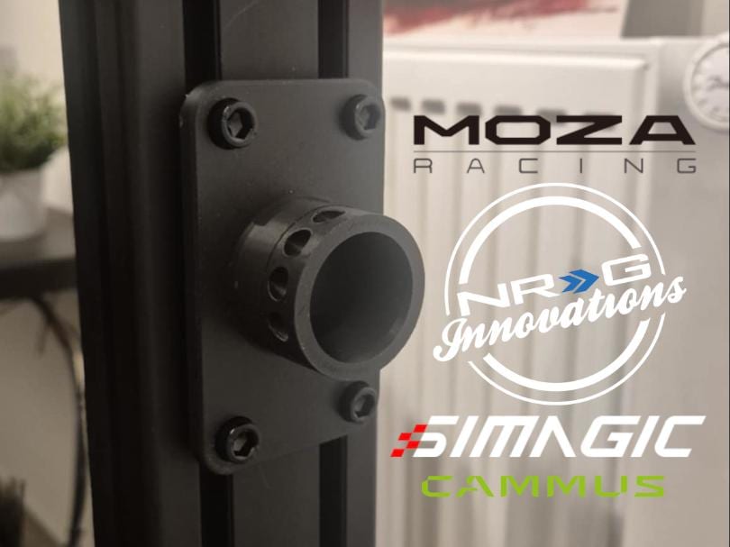 Support volant Sim Racing – Compatible profilé aluminium 8040
