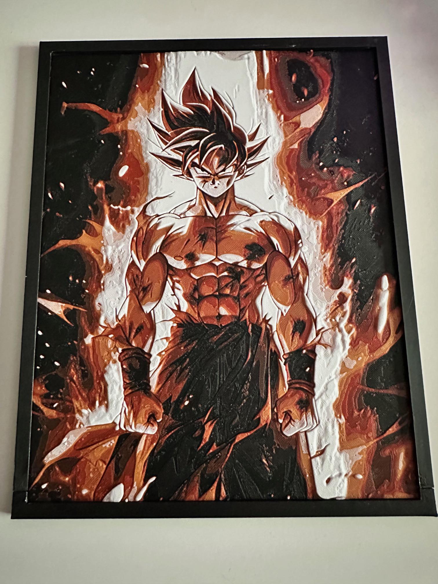 Tableau 3D Anime Énergie – Poster relief avec ou sans cadre – vue 5