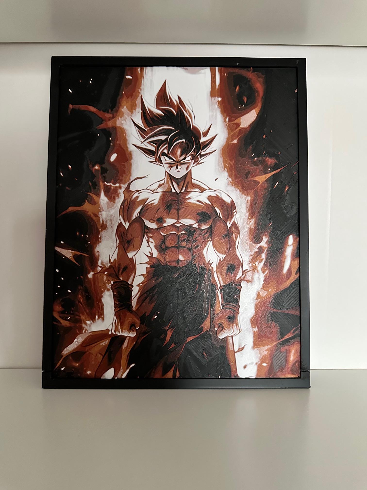 Tableau 3D Anime Énergie – Poster relief avec ou sans cadre