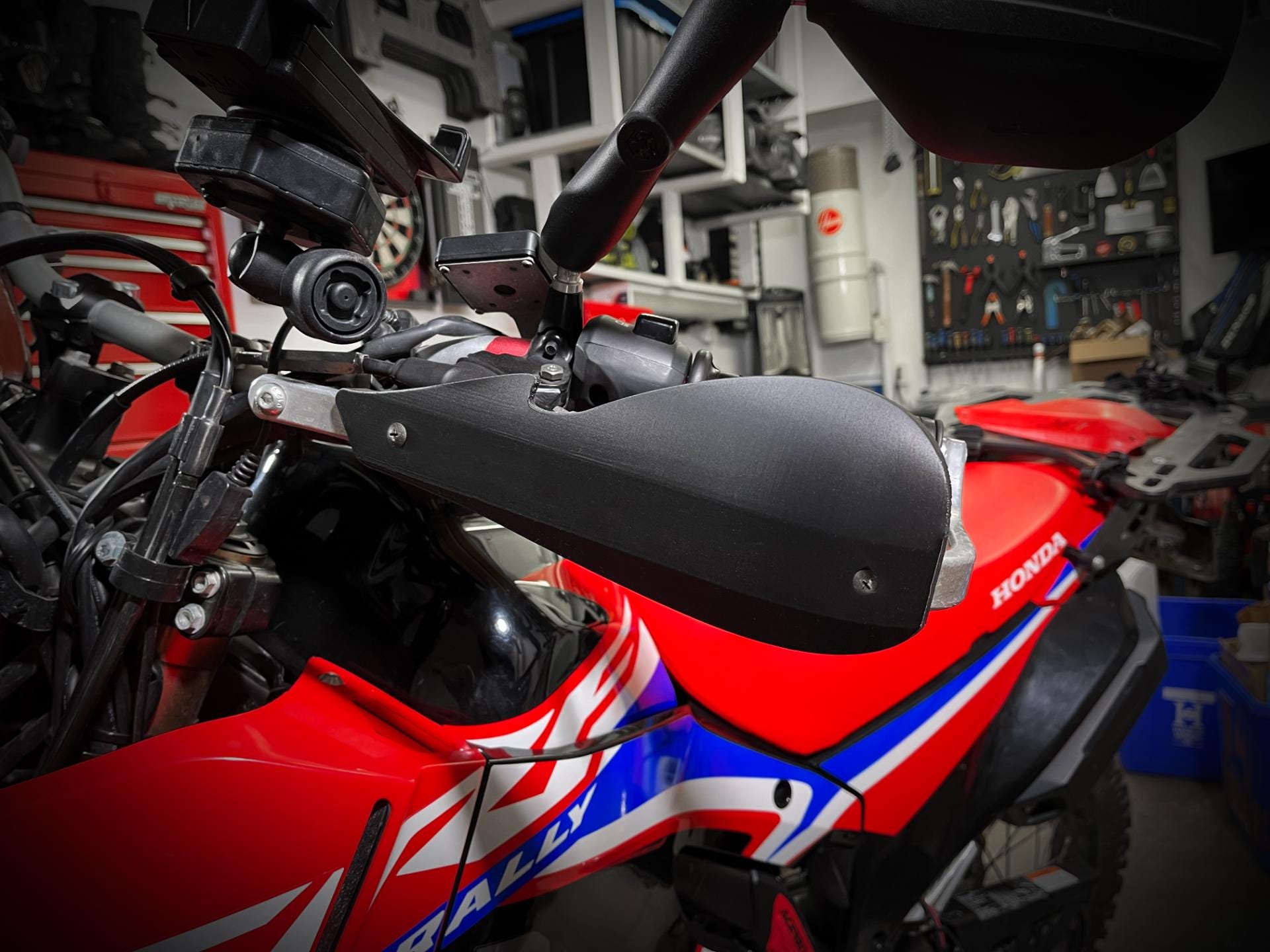 Paire de coques de remplacement pour protections de mains moto type Barkbusters