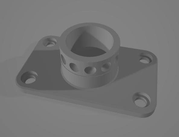 Support volant Sim Racing – Compatible profilé aluminium 8040 – vue 3