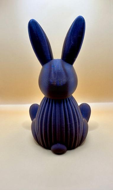 Lapin Décoratif Moderne – Statue Lapin Design Chocolat – Déco Minimaliste – vue 2