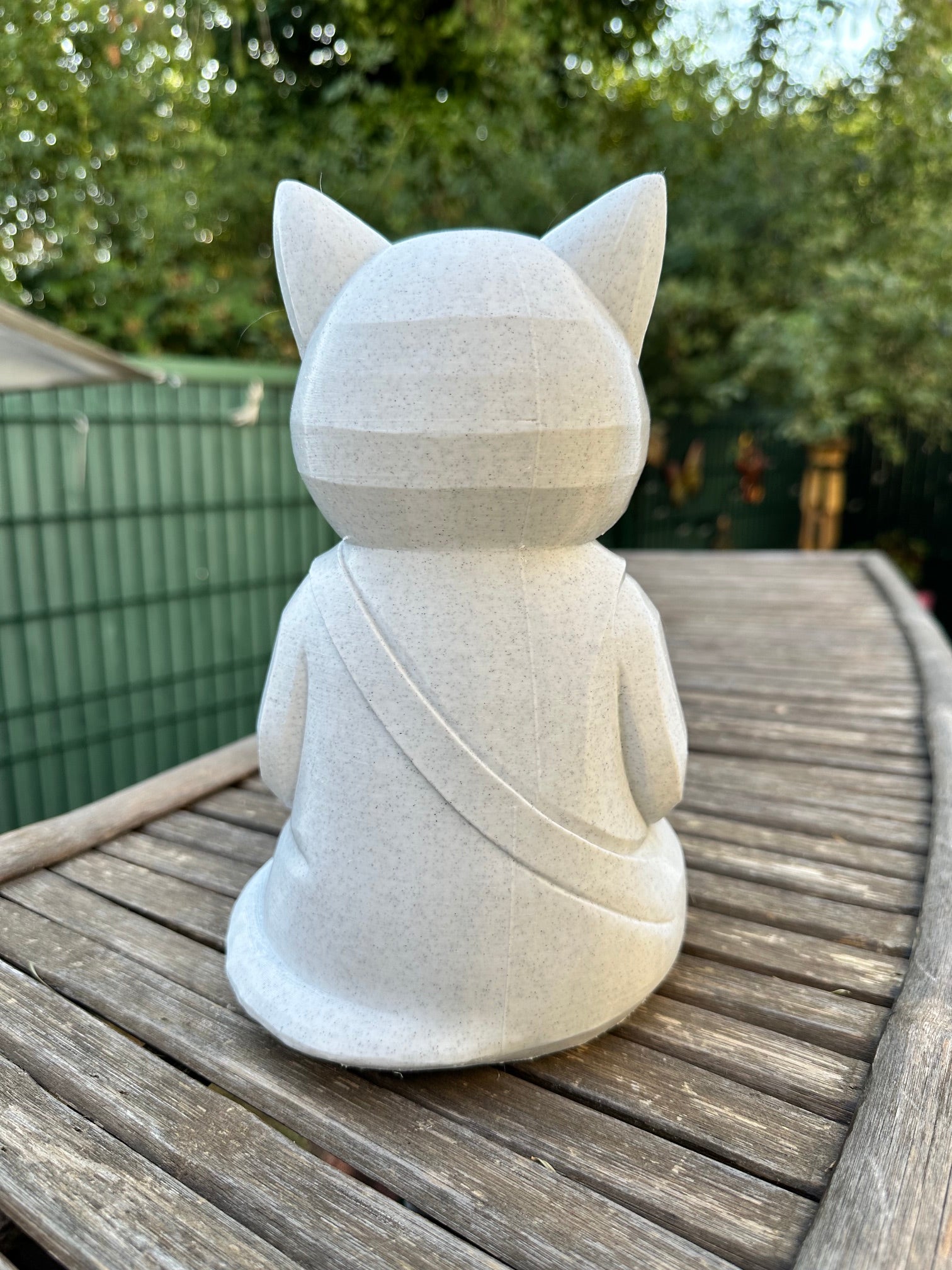 Chat Zen Méditation Low Poly – Décoration intérieure et extérieure – vue 2